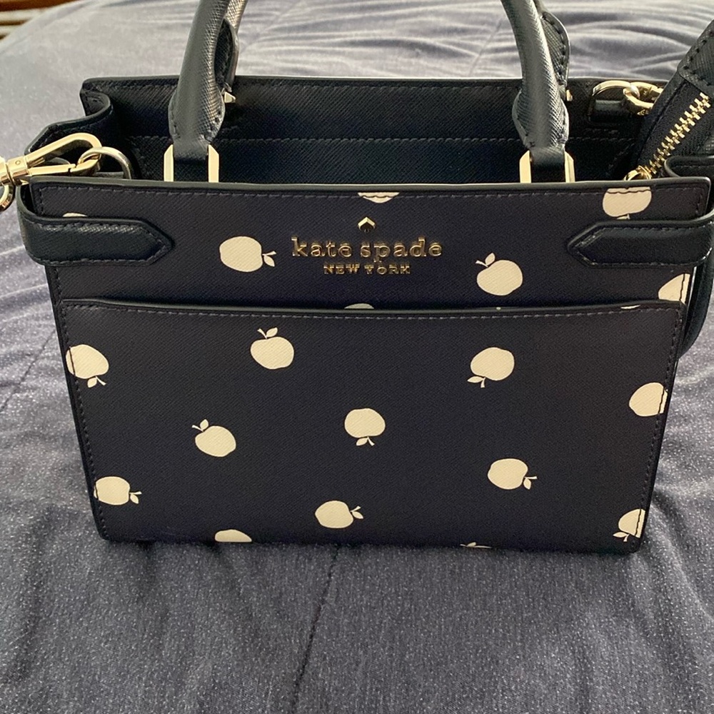 Kate Spade Black and Cream Handbag